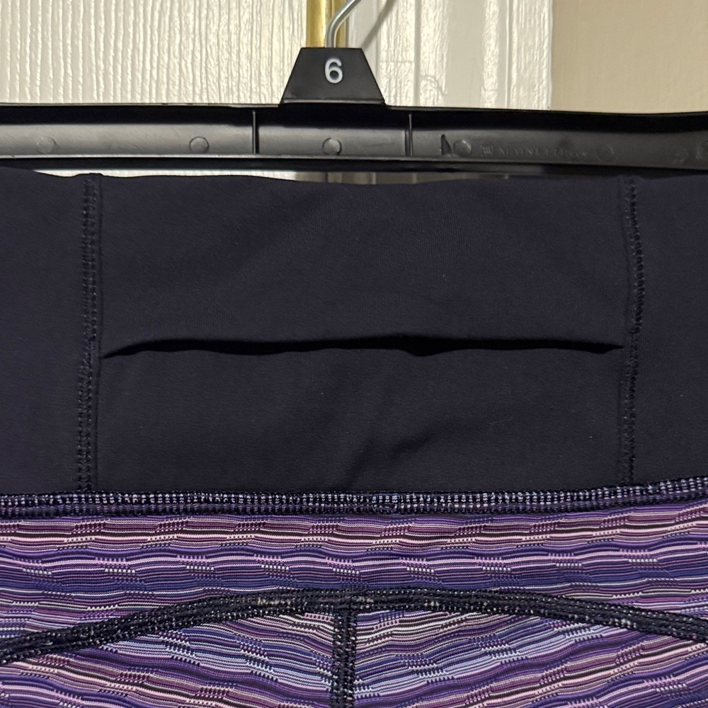 lululemon athletica Purple Striped Leggings - Picture 3 of 7